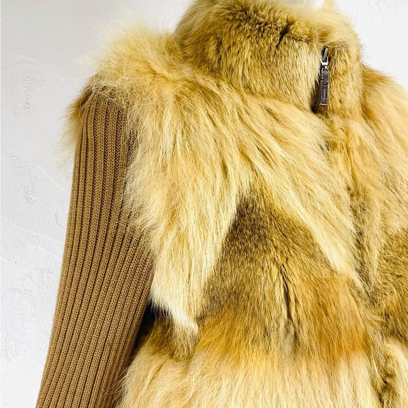 Vintage Fox Fur knitted sleeve jacket - Picture 3 of 15